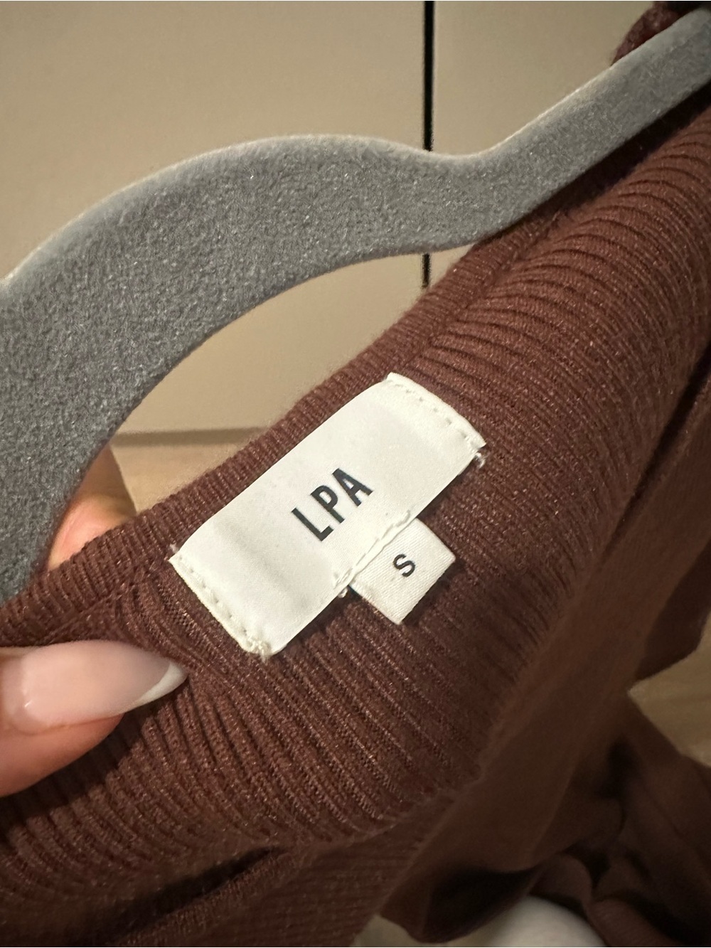 LPA Revolve Auburn Sweater Dress in Chocolate Size small NWOT - Picture 7 of 8